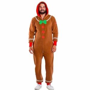 Tipsy Elves Gingerbread Kids Costume - Brown and Red